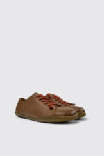Peu Brown leather shoes for men