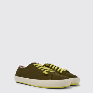 Peu Rambla Green recycled cotton sneakers for men
