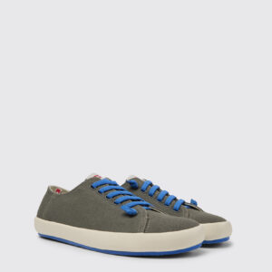 Peu Rambla Grey recycled cotton sneakers for men