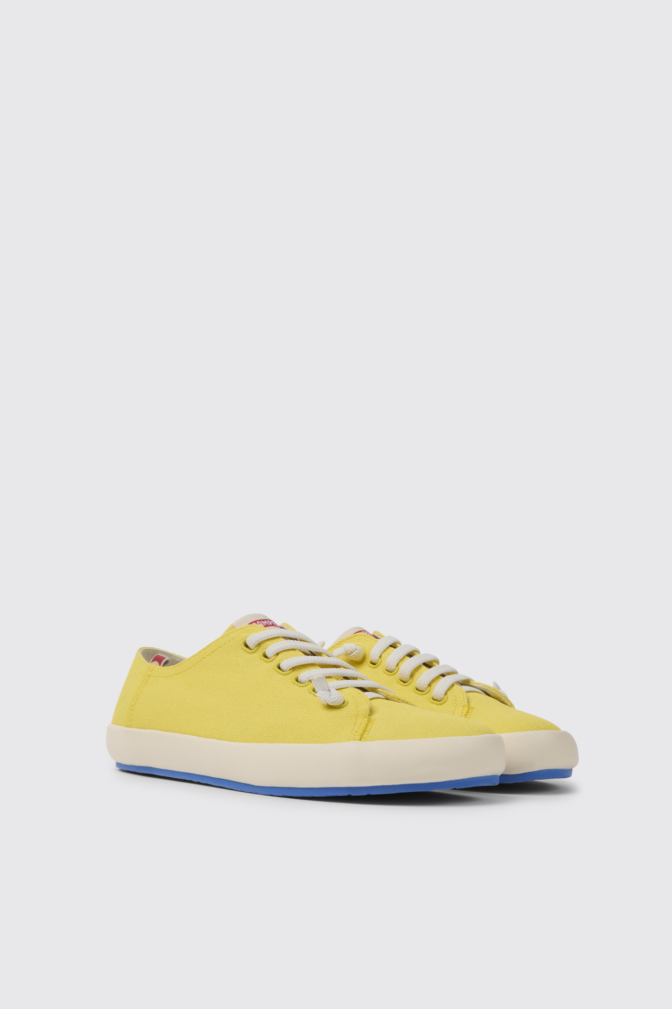 Peu Rambla Yellow recycled cotton sneakers for men