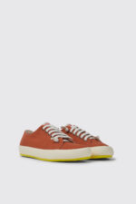 Peu Rambla Red recycled cotton sneakers for women