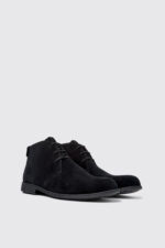 Mil 1913 Black Nubuck Ankle Boots for Men.