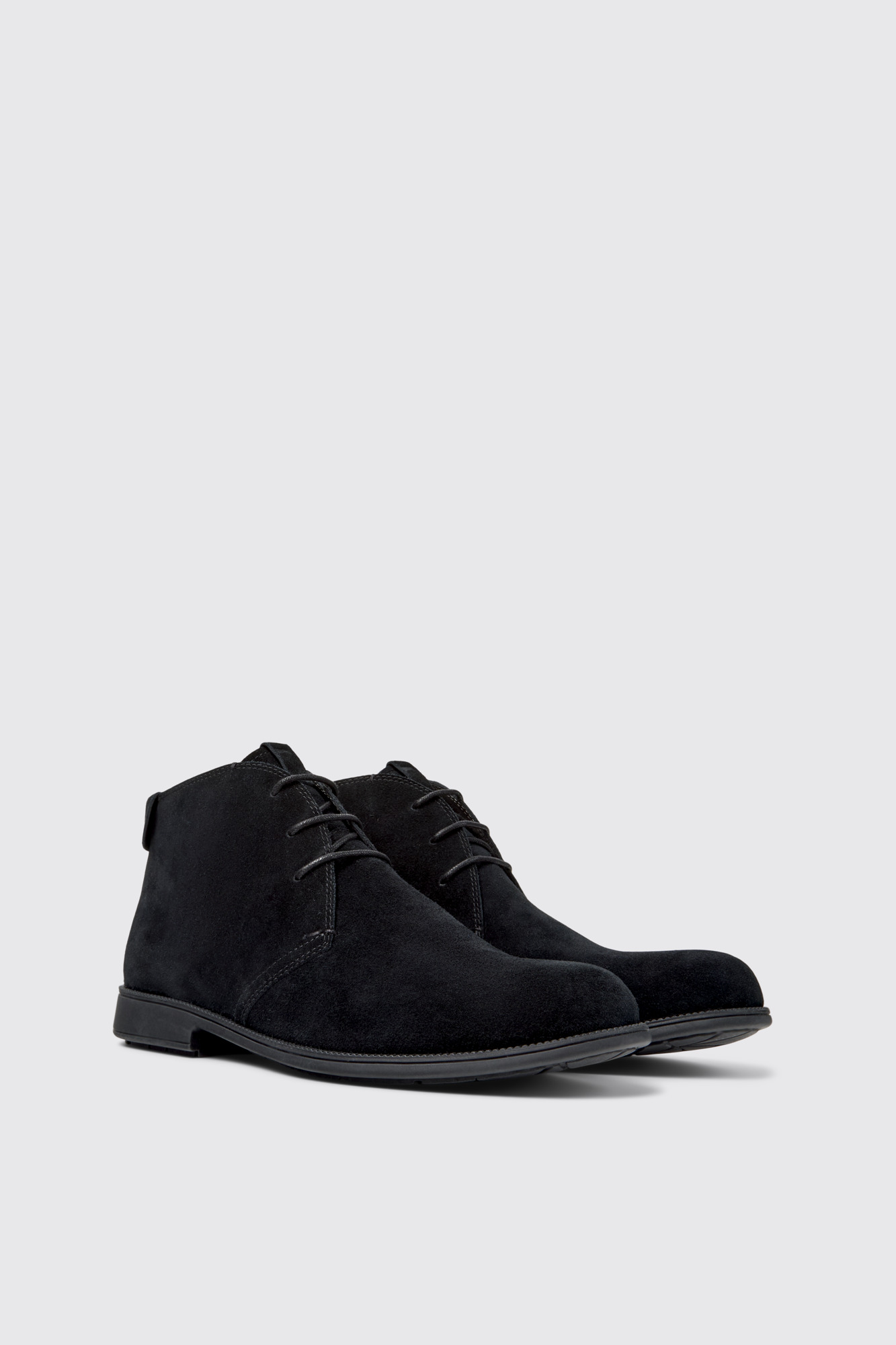 Mil 1913 Black Nubuck Ankle Boots for Men.