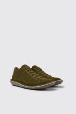 Beetle Green nubuck sneakers for men