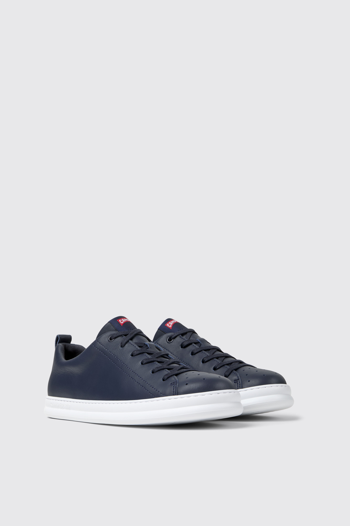 Runner Blue Leather Sneakers for Men.