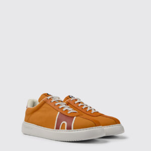 Runner K21 Orange, red, and white sneakers for men