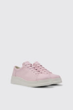 Runner Up Pink leather sneakers for women