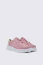 Runner Up Pink nubuck sneakers for women