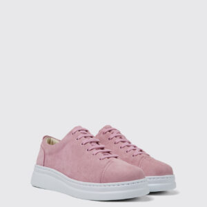 Runner Up Pink nubuck sneakers for women