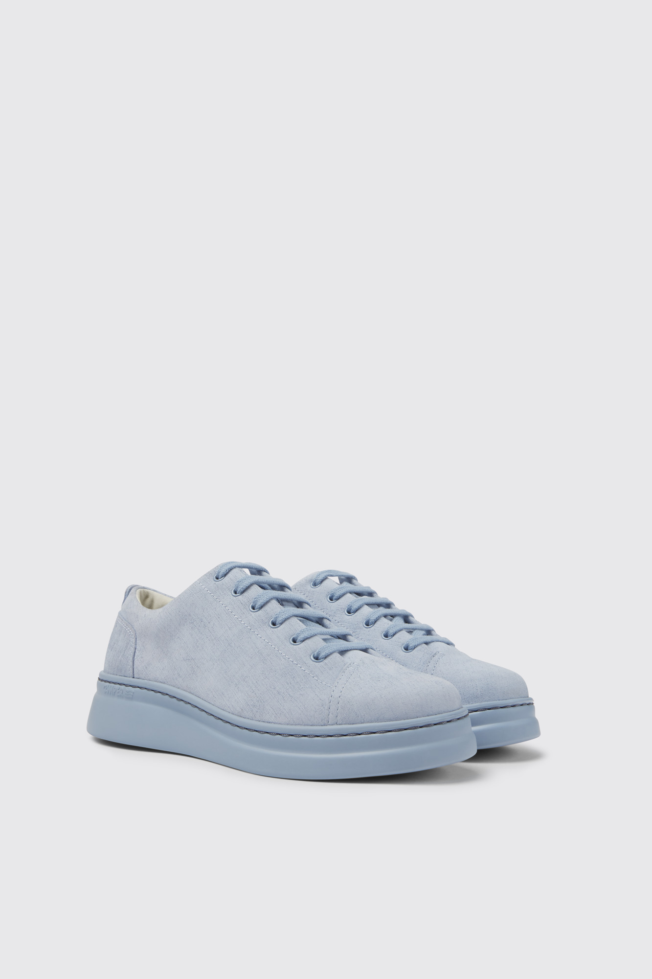 Runner Up Blue nubuck sneakers for women