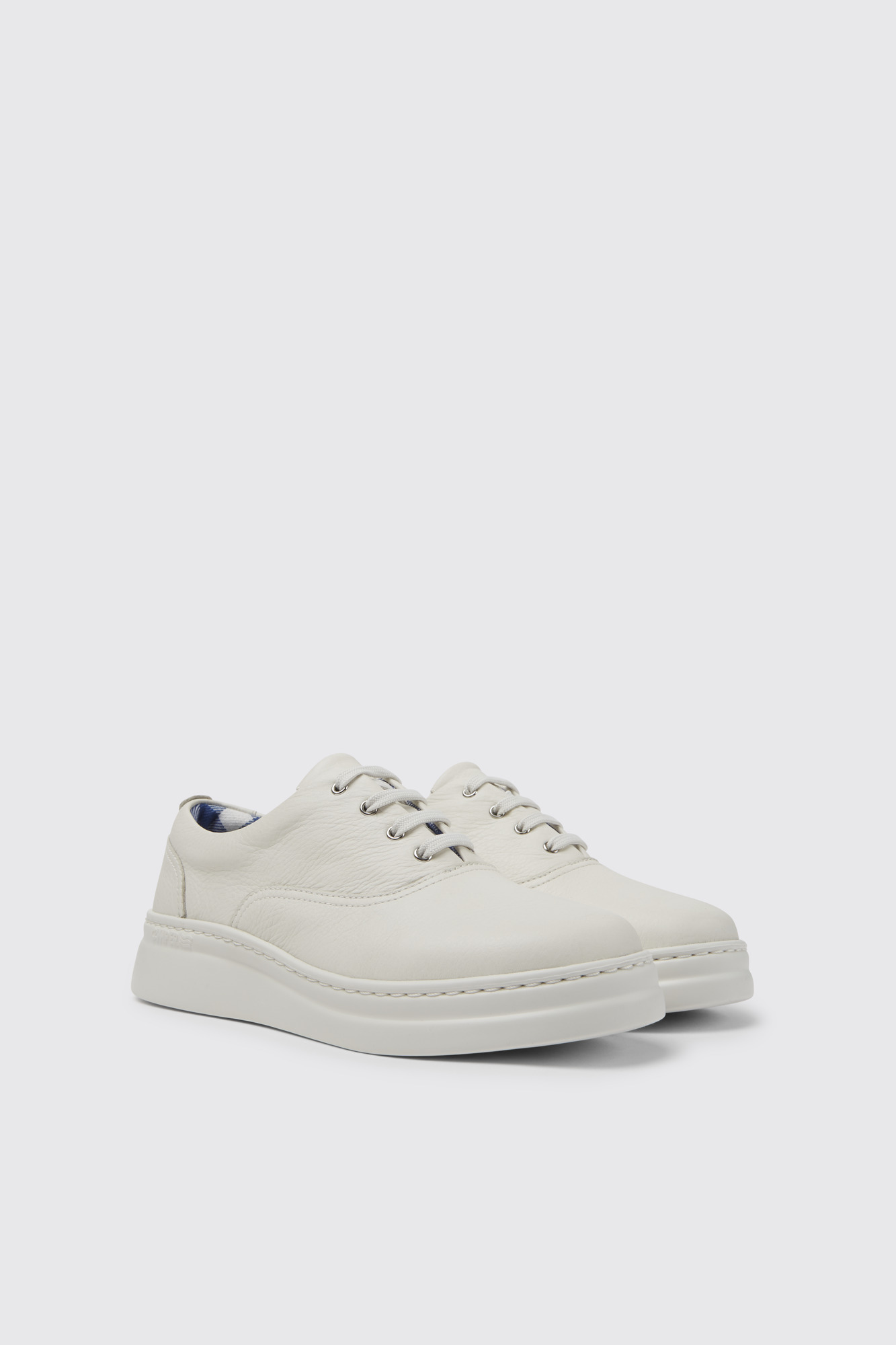 Runner Up White leather sneakers for women
