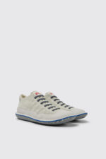 Beetle White non-dyed leather sneakers for men