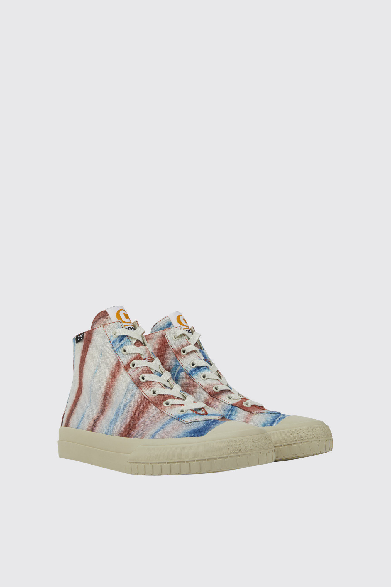 Camper x EFI Multicolored organic cotton sneakers for men
