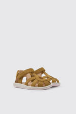 Bicho Brown nubuck sandals with glitter effect