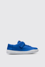 Peu Touring Blue shoe with velcro and laces for kids