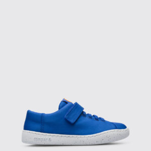Peu Touring Blue shoe with velcro and laces for kids