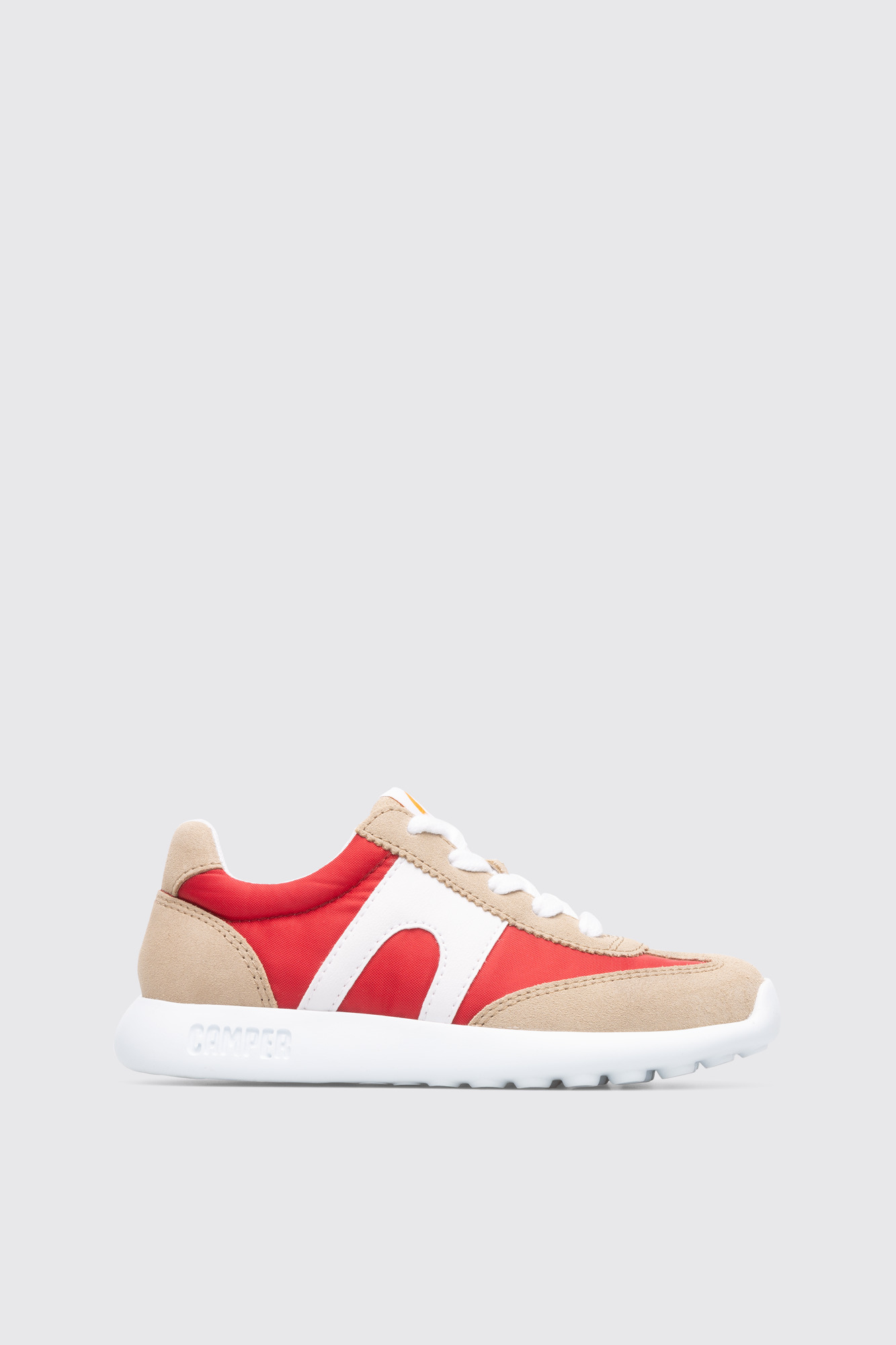 Driftie Red, white and beige kids’ sneaker