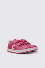 Runner Pink and white leather sneakers for kids