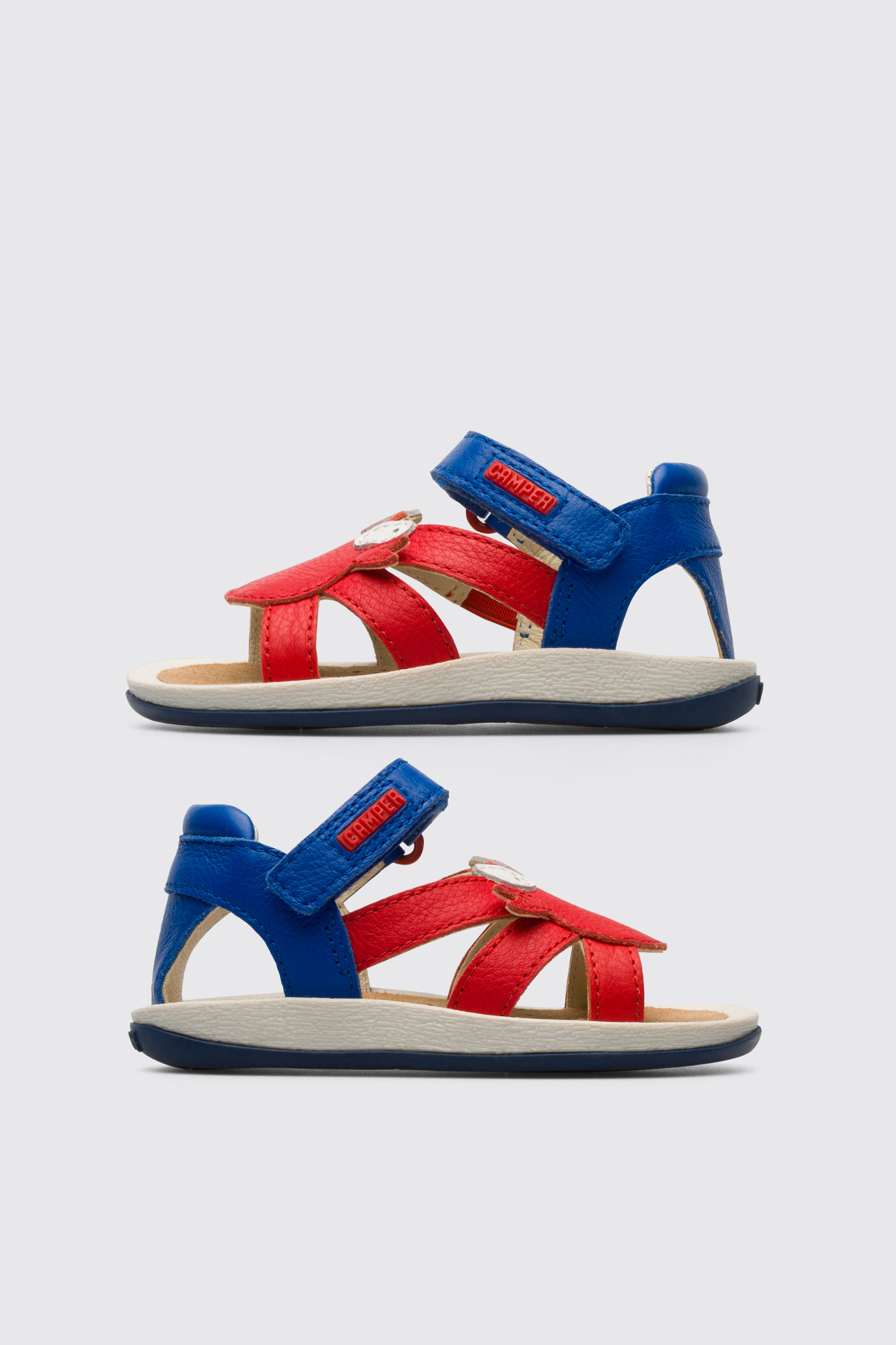 Twins Red TWINS sandal with velcro for kids