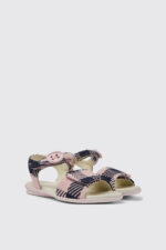 Twins Pink and blue sandals for girls