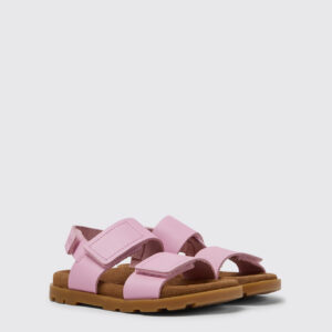 Brutus Sandal Pink leather sandals for girls