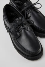 Nautico Black boat shoe for men