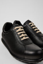 Pelotas Black Vegetable-Tanned Leather Shoes for Men.