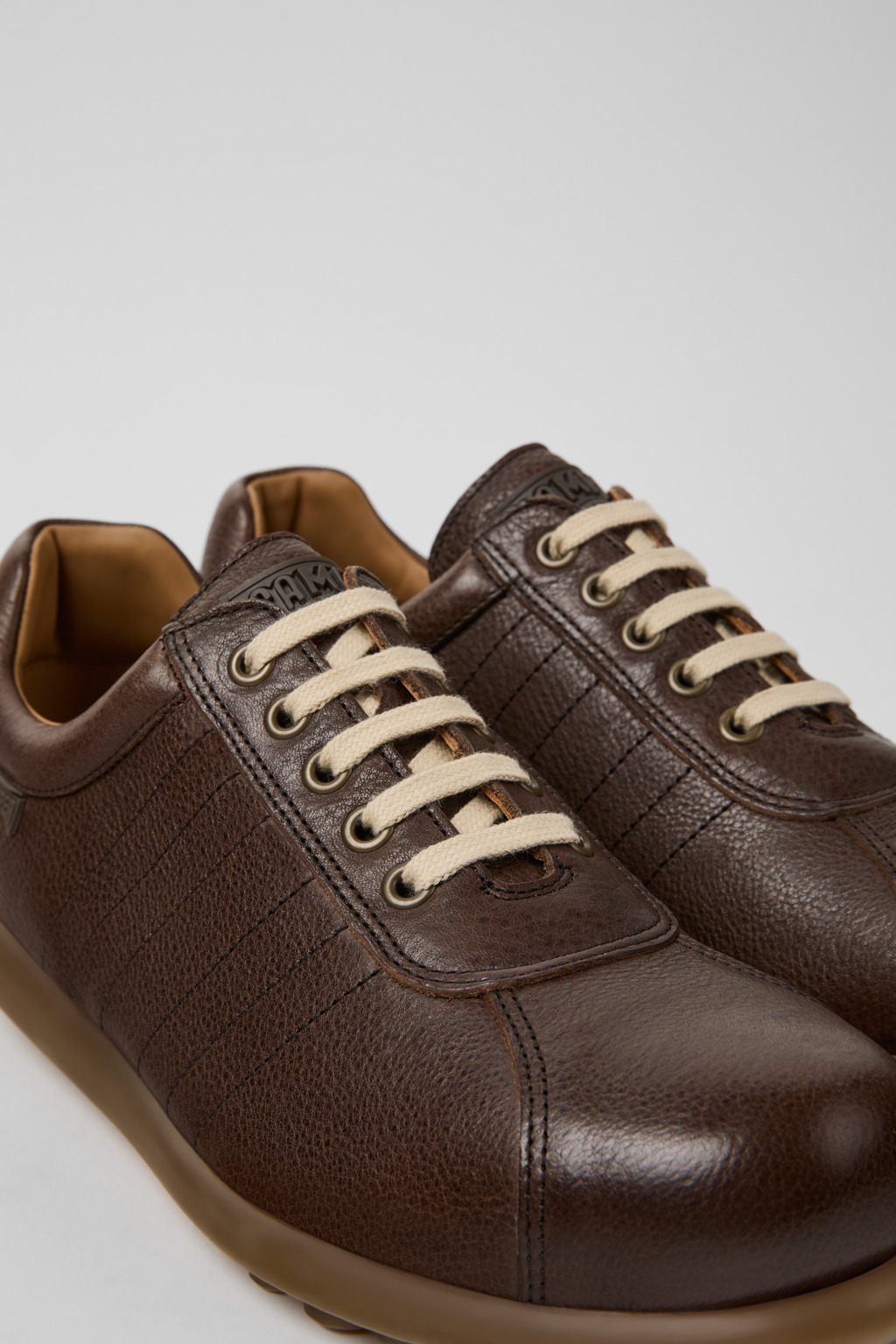 Pelotas Brown Vegetable-Tanned Leather Shoes for Men.