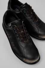 Pelotas Gray Leather Shoes for Men.