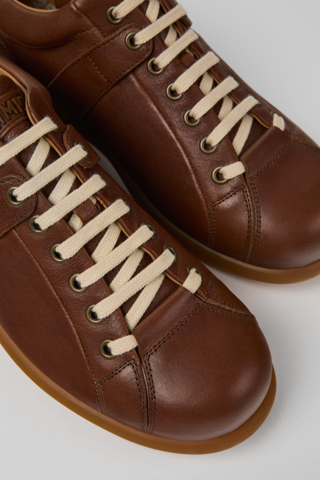 Pelotas Brown Leather Shoes for Men.