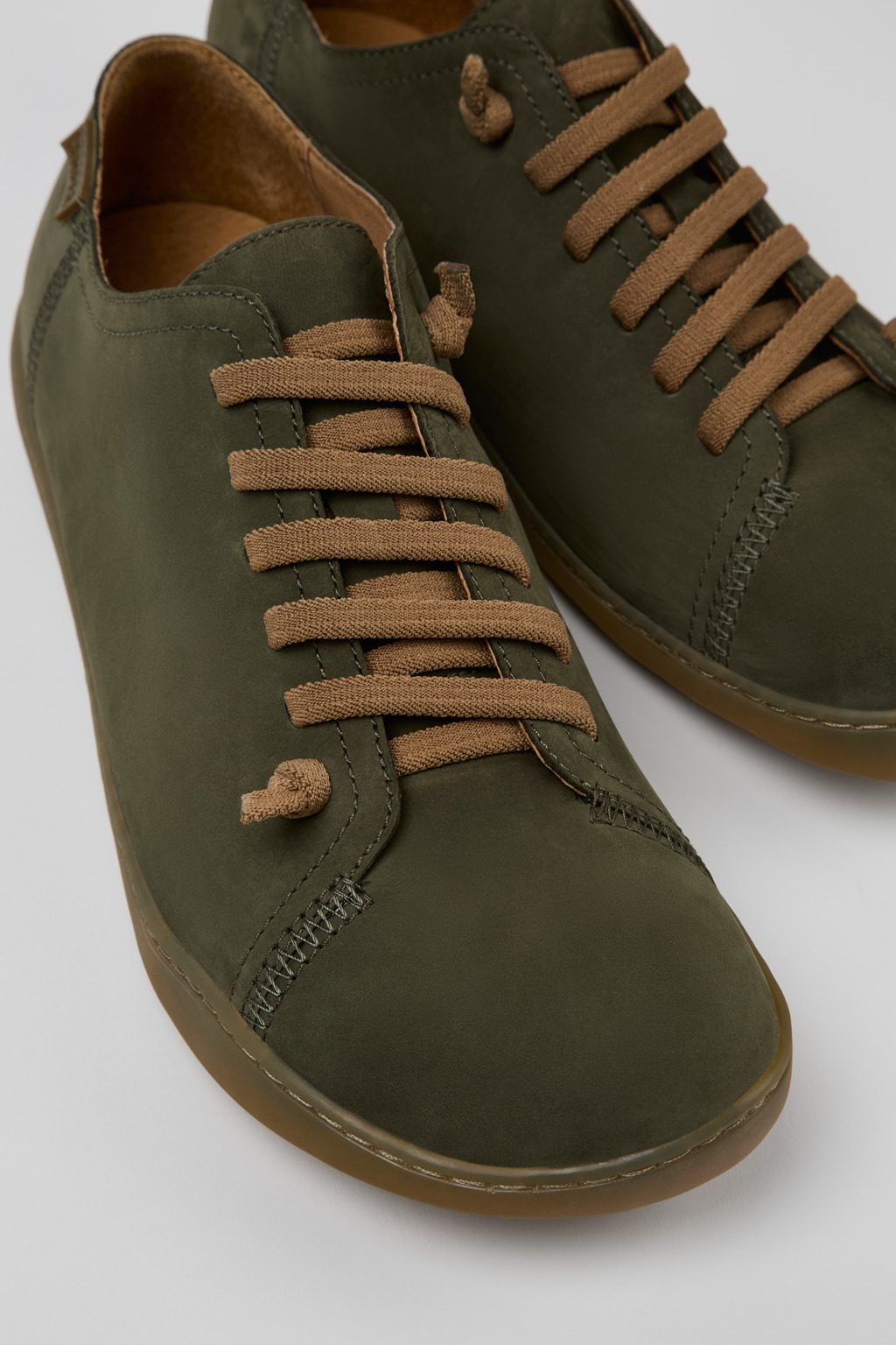 Peu Green nubuck shoes for men