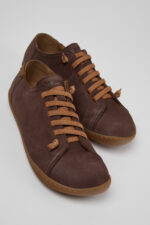 Peu Brown Leather Shoes for Men.