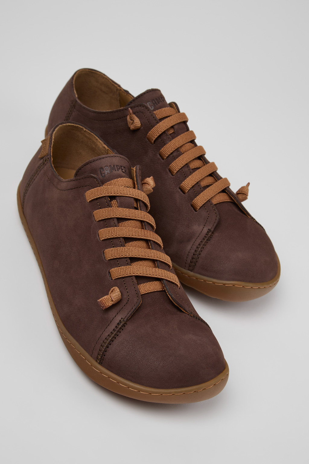 Peu Brown Leather Shoes for Men.