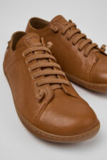 Peu Brown Leather Shoes for Men.