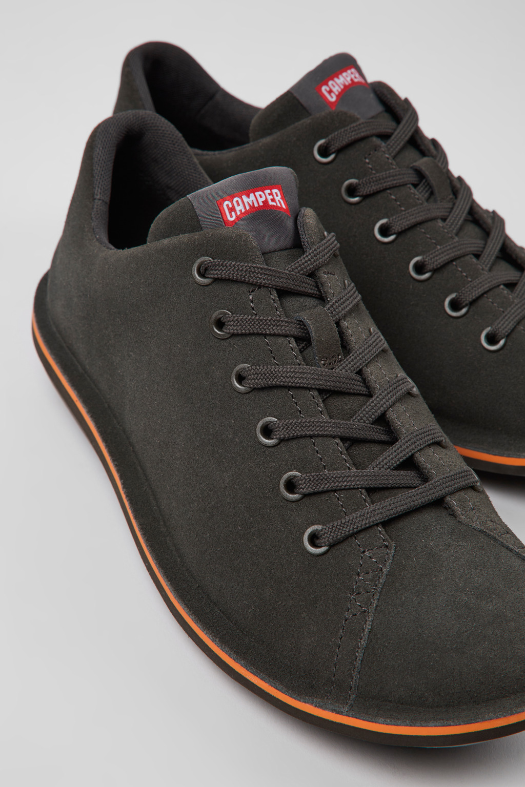 Beetle Gray Suede Leather Shoes for Men.