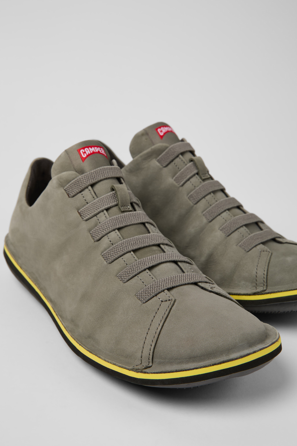 Beetle Gray Nubuck Leather Shoes for Men.