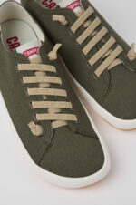 Peu Rambla Green textile sneakers for men