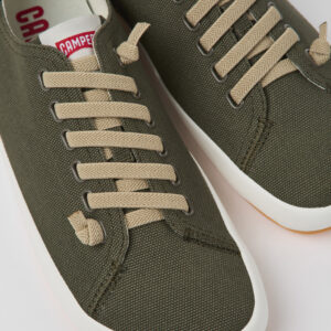 Peu Rambla Green textile sneakers for men