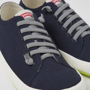 Peu Rambla Blue textile sneakers for men