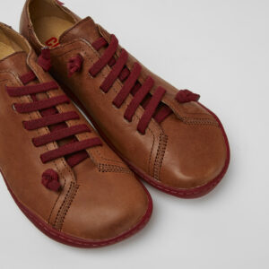 Peu Brown leather shoes for women