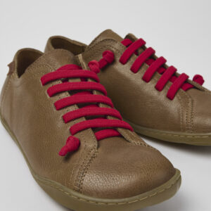Peu Brown Leather Shoes for Women