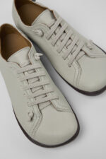 Peu Gray Leather Shoes for Women