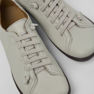 Peu Gray Leather Shoes for Women