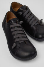 Peu Black Leather Shoes for Women.