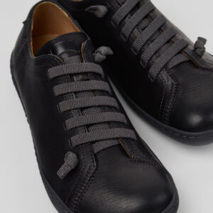 Peu Black Leather Shoes for Women.