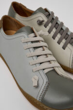 Twins Black Leather Shoes for Women.