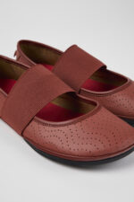 Right Red Leather Mary Jane for Women
