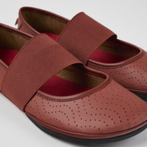 Right Red Leather Mary Jane for Women