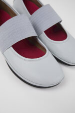 Right Gray Leather Mary Jane for Women