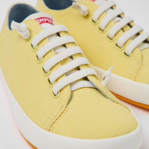 Peu Rambla Yellow textile sneakers for women